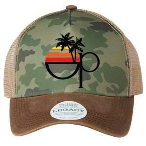 Funny Ocean Pacific 80s Retro Sunset Gift Legacy Tie Dye Trucker Hat