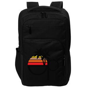 Funny Ocean Pacific 80s Retro Sunset Gift Impact Tech Backpack