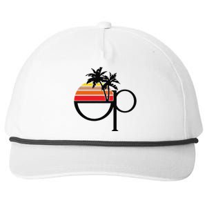 Funny Ocean Pacific 80s Retro Sunset Gift Snapback Five-Panel Rope Hat