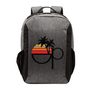 Funny Ocean Pacific 80s Retro Sunset Gift Vector Backpack