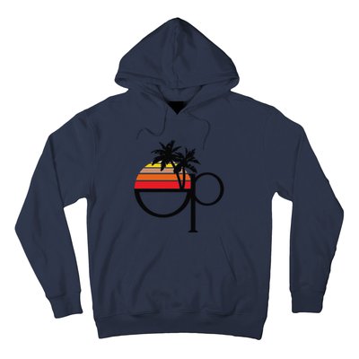 Funny Ocean Pacific 80s Retro Sunset Gift Hoodie