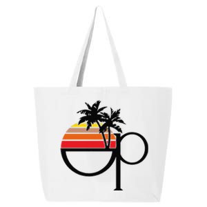 Funny Ocean Pacific 80s Retro Sunset Gift 25L Jumbo Tote