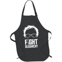 Fight Oligarchy, Protest & Resist With Bernie Sanders & AOC  Full-Length Apron With Pockets