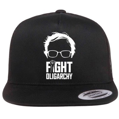 Fight Oligarchy, Protest & Resist With Bernie Sanders & AOC Flat Bill Trucker Hat