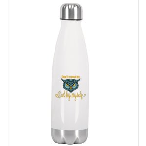 Funny Owl Puns Funny Puns Animal Puns Bird Puns Owl Face Stainless Steel Insulated Water Bottle