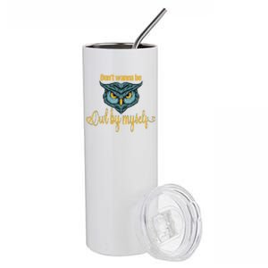 Funny Owl Puns Funny Puns Animal Puns Bird Puns Owl Face Stainless Steel Tumbler