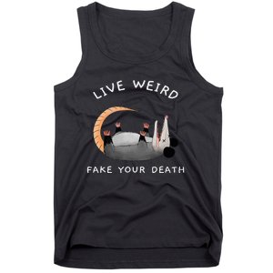 Funny Opossum Possum Live Weird Fake Your Death Tank Top