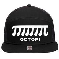 Funny Octopi Pun Happy PI Day Math Teacher 7 Panel Mesh Trucker Snapback Hat