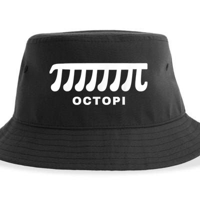 Funny Octopi Pun Happy PI Day Math Teacher Sustainable Bucket Hat