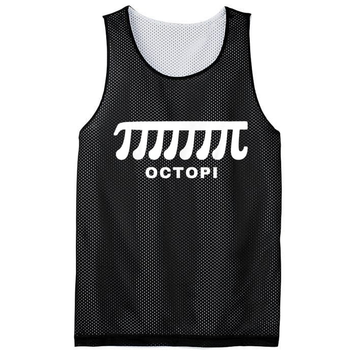 Funny Octopi Pun Happy PI Day Math Teacher Mesh Reversible Basketball Jersey Tank