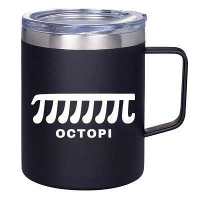Funny Octopi Pun Happy PI Day Math Teacher 12oz Stainless Steel Coffee Mug