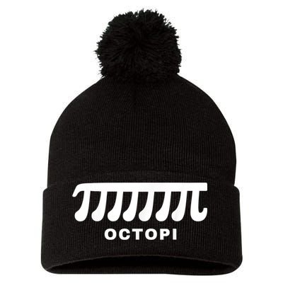 Funny Octopi Pun Happy PI Day Math Teacher Pom Pom 12in Knit Beanie