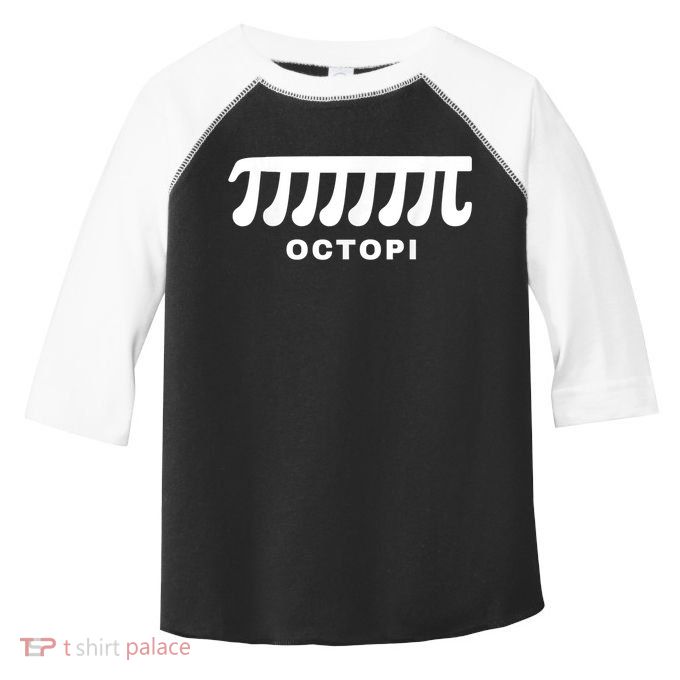 Funny Octopi Pun Happy PI Day Math Teacher Toddler Fine Jersey T-Shirt
