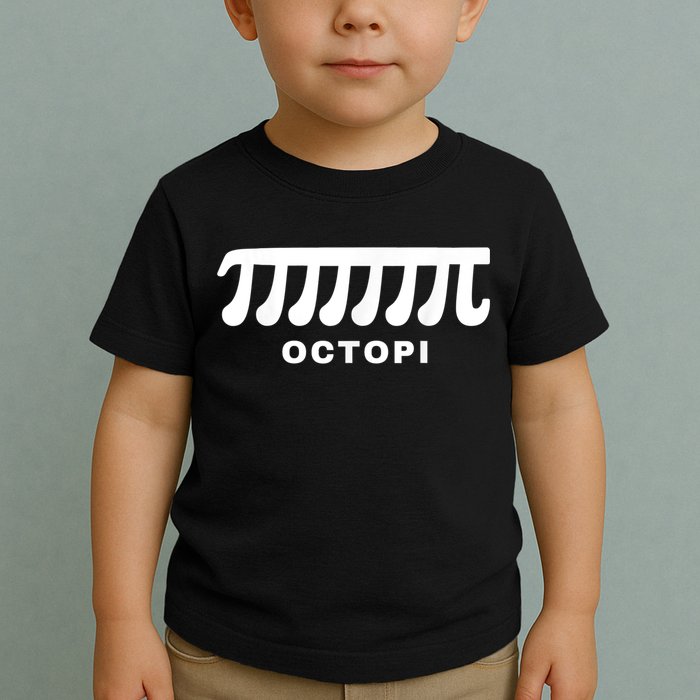 Funny Octopi Pun Happy PI Day Math Teacher Toddler T-Shirt