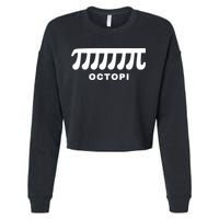 Funny Octopi Pun Happy PI Day Math Teacher Cropped Pullover Crew