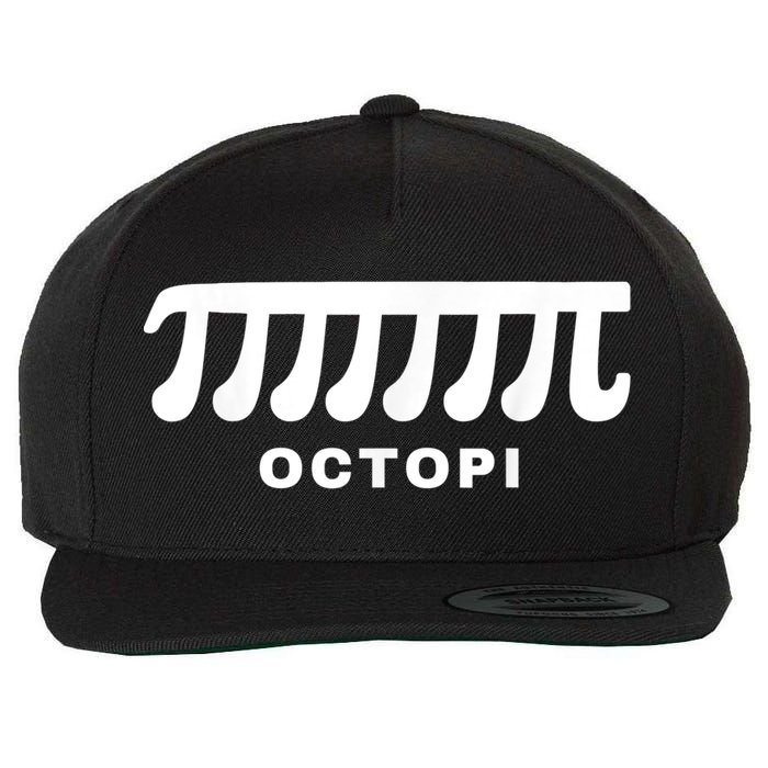 Funny Octopi Pun Happy PI Day Math Teacher Wool Snapback Cap