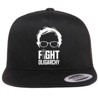Fight Oligarchy Protest & Resist With Bernie Sanders & AOC Flat Bill Trucker Hat