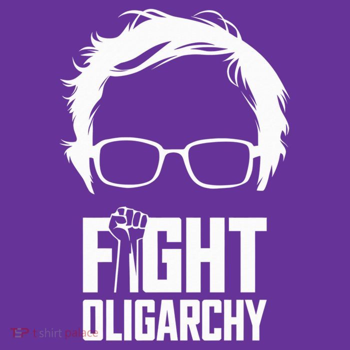 Fight Oligarchy Protest & Resist With Bernie Sanders & AOC T-Shirt
