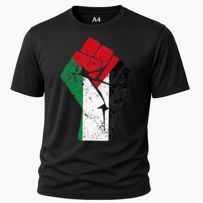 Fist of Palestine Free Palestine Performance Shirt