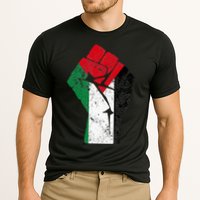 Fist of Palestine Free Palestine Cooling Performance Crew T-Shirt