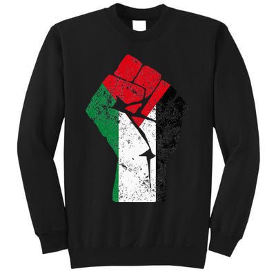 Fist of Palestine Free Palestine Sweatshirt