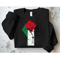Fist of Palestine Free Palestine Sweatshirt