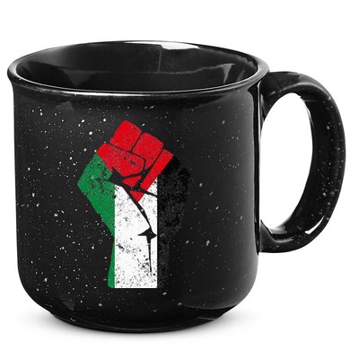 Fist of Palestine Free Palestine 15oz Campfire Ceramic Mug