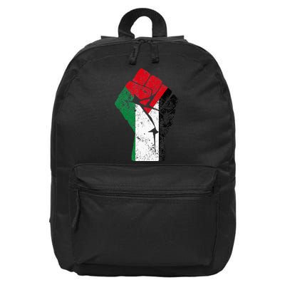 Fist of Palestine Free Palestine 16 in Basic Backpack