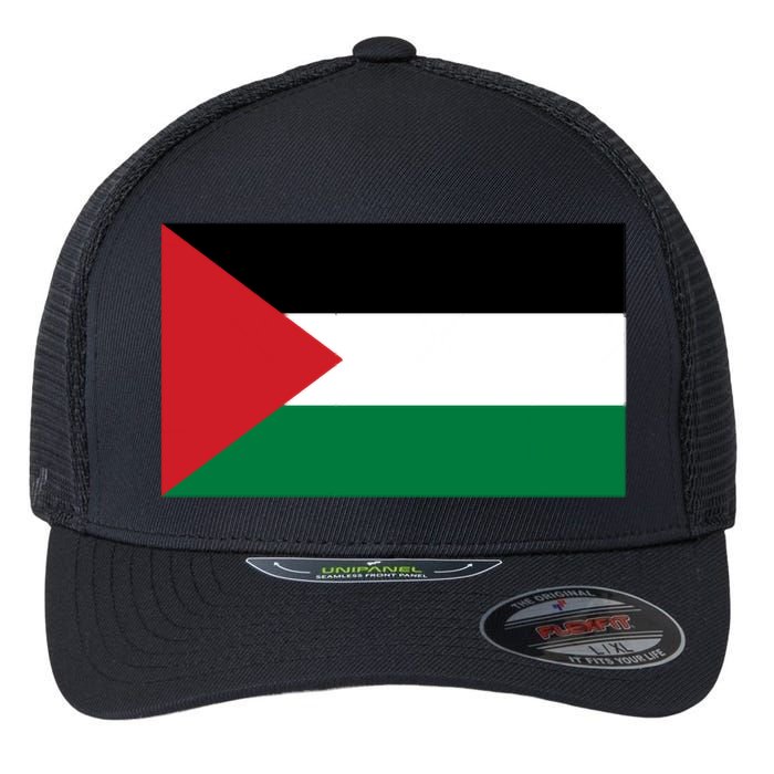Flag Of Palestine Flexfit Unipanel Trucker Cap