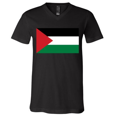 Flag Of Palestine V-Neck T-Shirt