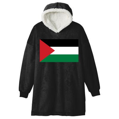 Flag Of Palestine Hooded Wearable Blanket