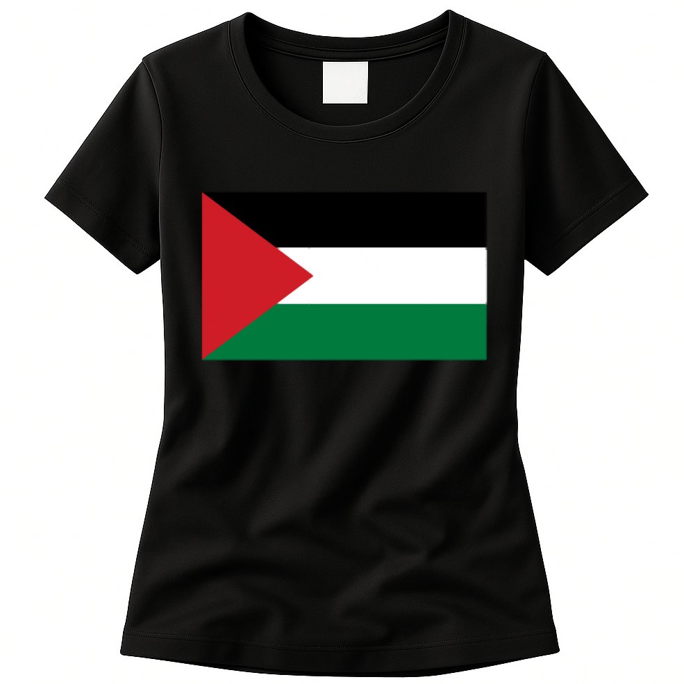 Flag Of Palestine Womens T-Shirt