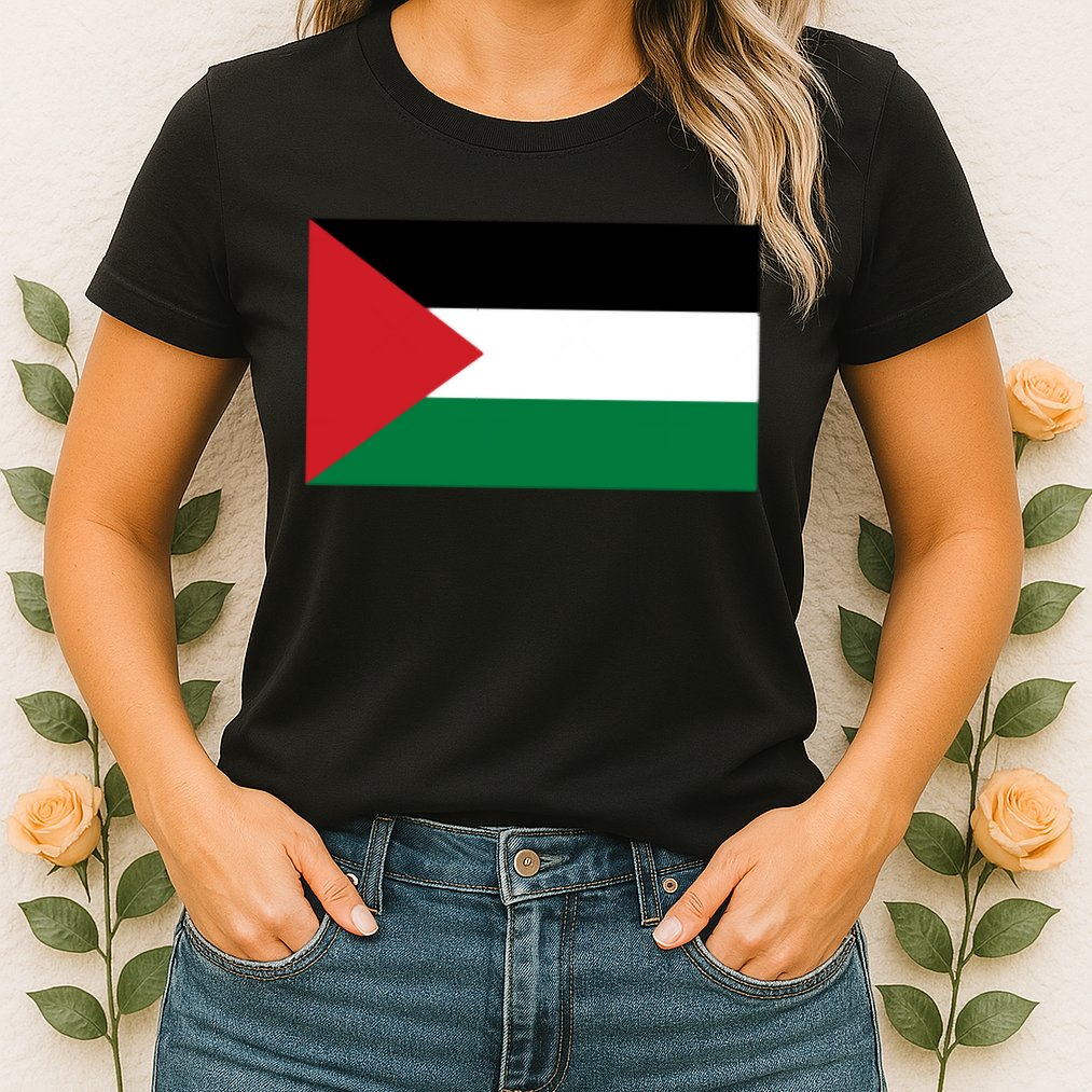 Flag Of Palestine Womens T-Shirt