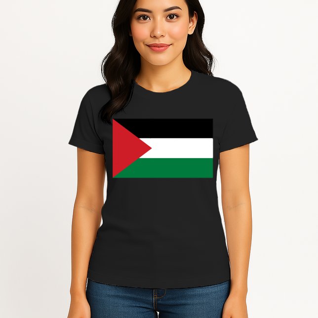 Flag Of Palestine Womens T-Shirt