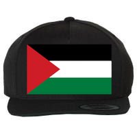 Flag Of Palestine Wool Snapback Cap