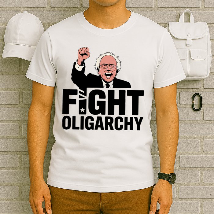 Fight Oligarchy, Protest & Resist With Bernie Sanders & AOC  T-Shirt
