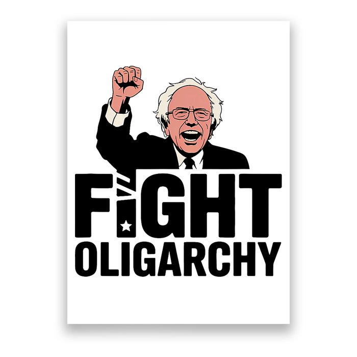 Fight Oligarchy, Protest & Resist With Bernie Sanders & AOC  Poster