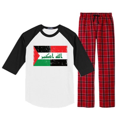 Flag Of Palestine Iraq Palestine Flag Iraq Palestine Raglan Sleeve Pajama Set