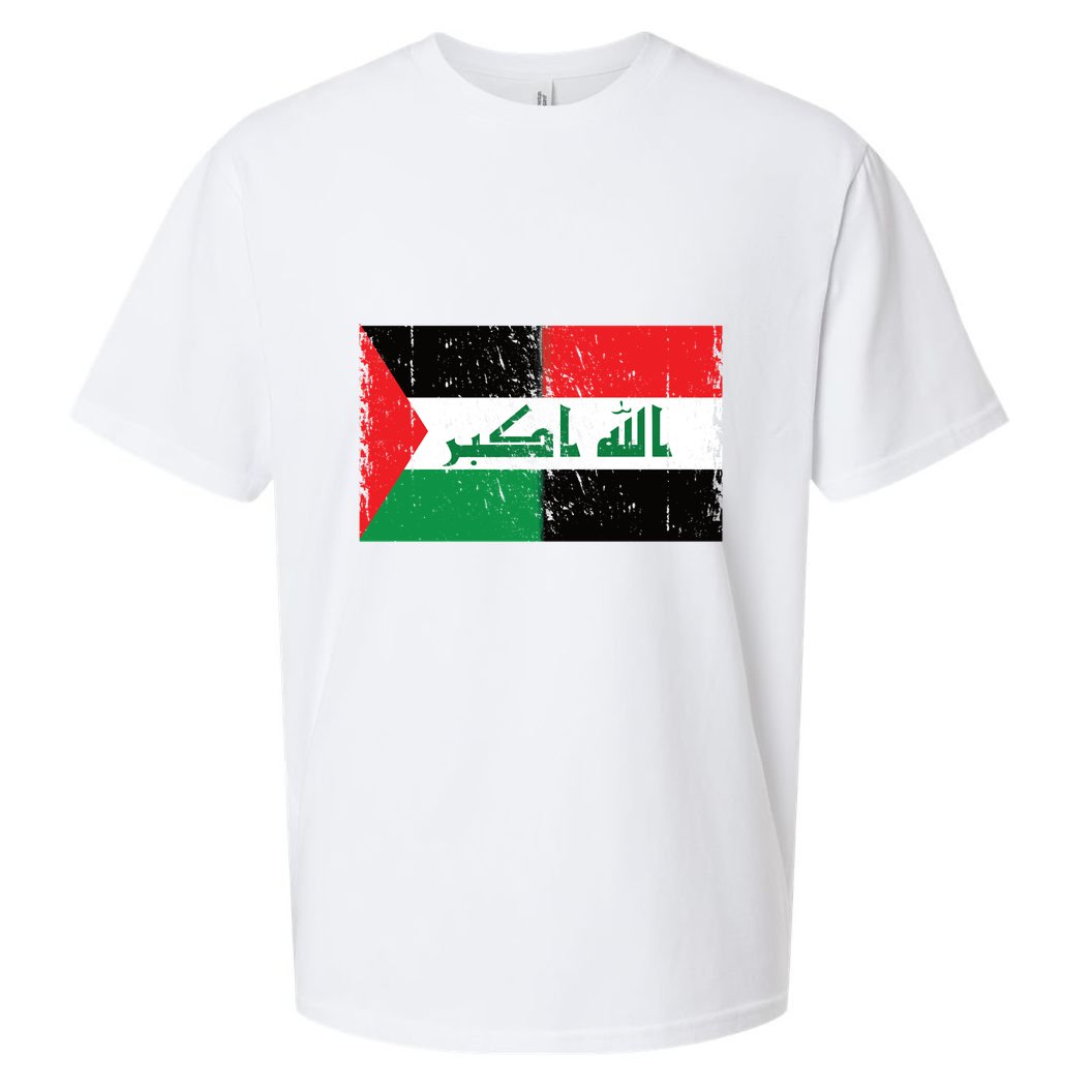Flag Of Palestine Iraq Palestine Flag Iraq Palestine Sueded Cloud Jersey T-Shirt