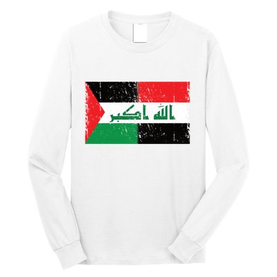 Flag Of Palestine Iraq Palestine Flag Iraq Palestine Long Sleeve Shirt