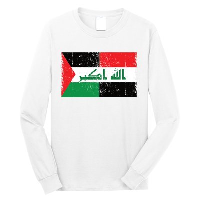 Flag Of Palestine Iraq Palestine Flag Iraq Palestine Long Sleeve Shirt