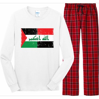 Flag Of Palestine Iraq Palestine Flag Iraq Palestine Long Sleeve Pajama Set