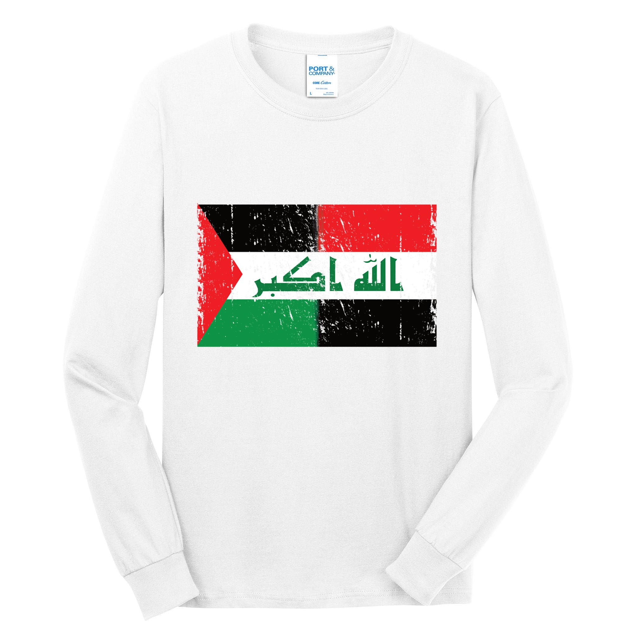 Flag Of Palestine Iraq Palestine Flag Iraq Palestine Tall Long Sleeve T-Shirt