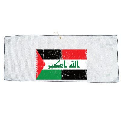 Flag Of Palestine Iraq Palestine Flag Iraq Palestine Large Microfiber Waffle Golf Towel
