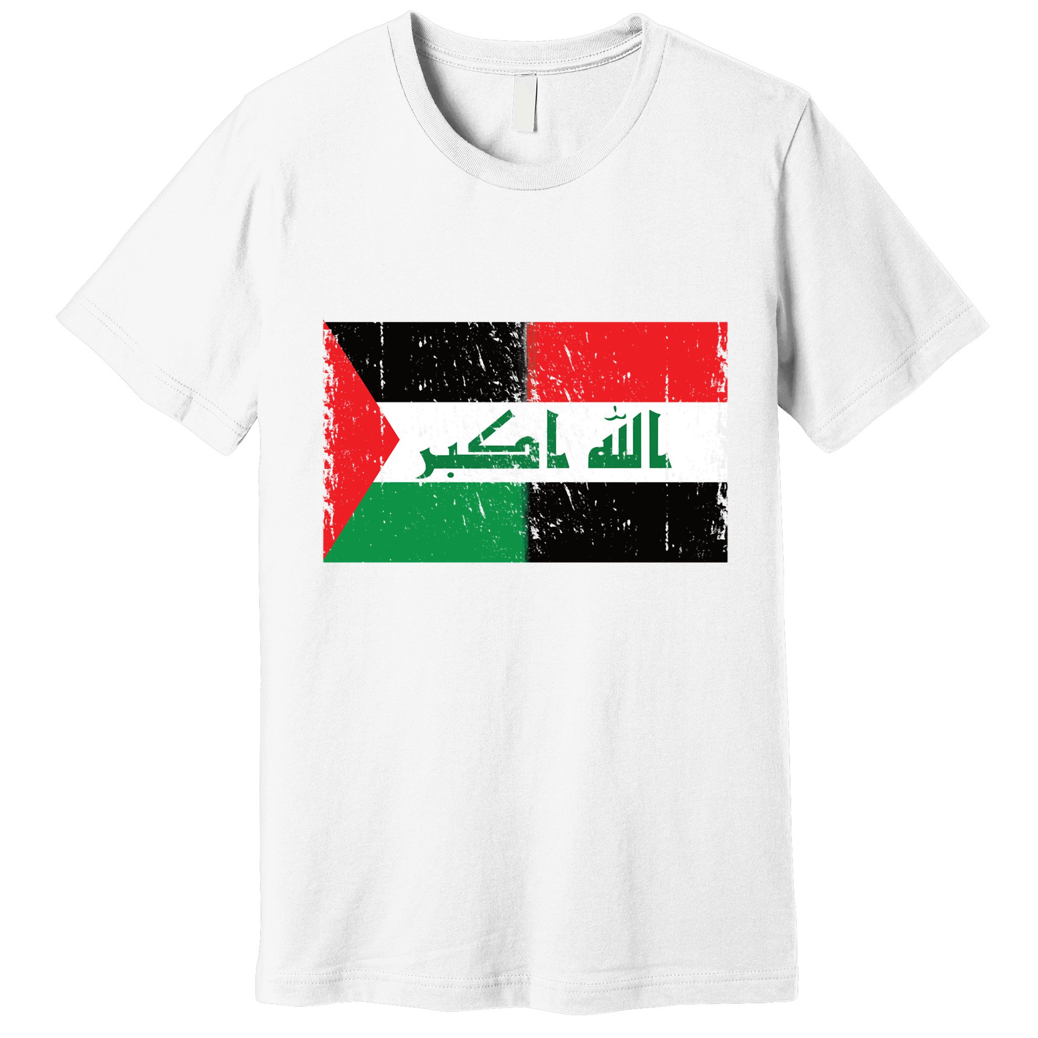 Flag Of Palestine Iraq Palestine Flag Iraq Palestine Premium T-Shirt