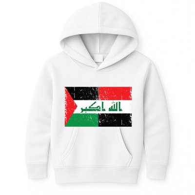 Flag Of Palestine Iraq Palestine Flag Iraq Palestine Kids Hoodie