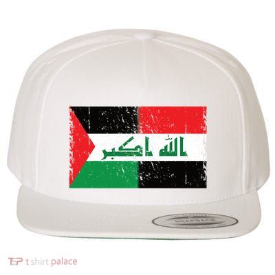 Flag Of Palestine Iraq Palestine Flag Iraq Palestine Wool Snapback Cap