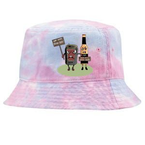 Funny Oktoberfest Quote Gift More Beer Save Water Gift Tie-Dyed Bucket Hat