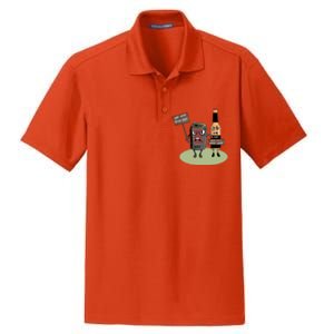 Funny Oktoberfest Quote Gift More Beer Save Water Gift Dry Zone Grid Polo