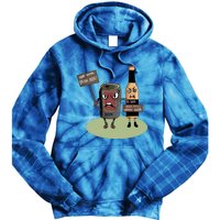 Funny Oktoberfest Quote Gift More Beer Save Water Gift Tie Dye Hoodie